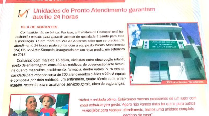 Propaganda da Prefeitura de Camaçari usa imagem de moradora sem autorização 1