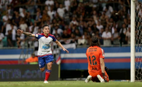 Bahia toma o primeiro gol mas com surpreendente reação vence o Timão na Arena 1