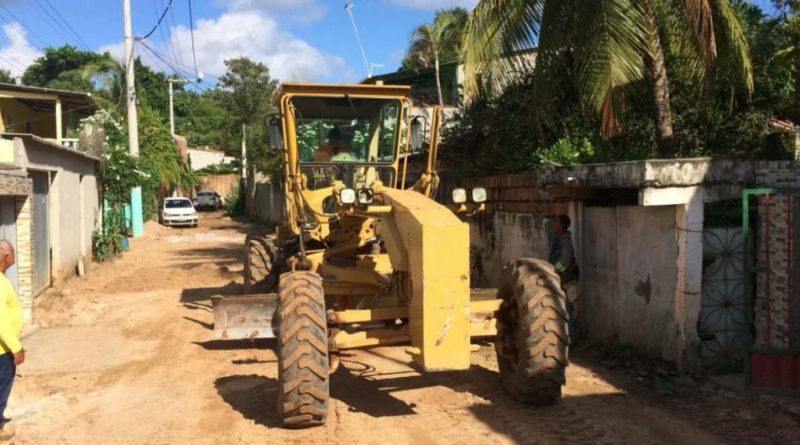 Obra de pavimentação asfáltica sem drenagem pode continuar provocando alagamentos na Orla 1