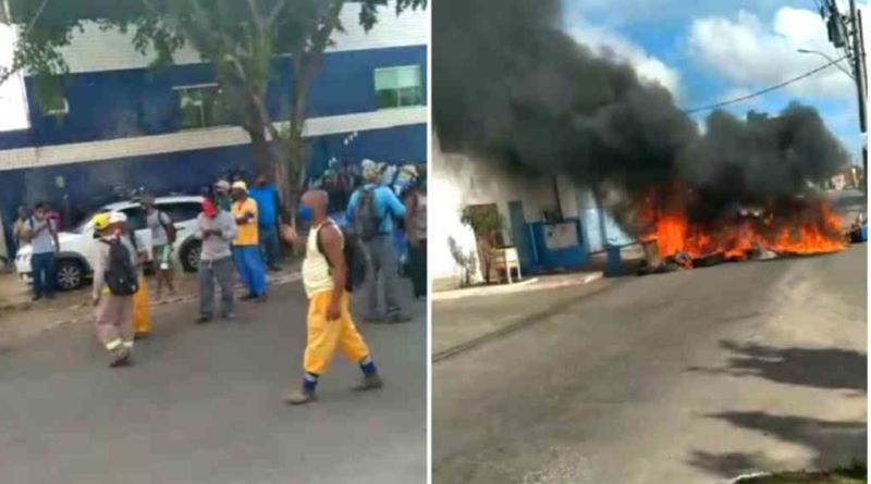 Trabalhadores realizam protesto contra demissão em massa na gestão de Moema Gramacho (PT) 1