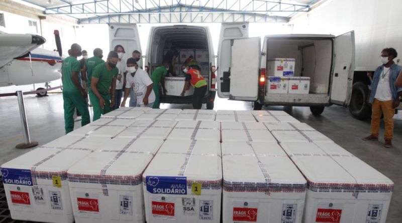 Covid-19: Bahia recebe mais 347 mil doses de vacinas 1