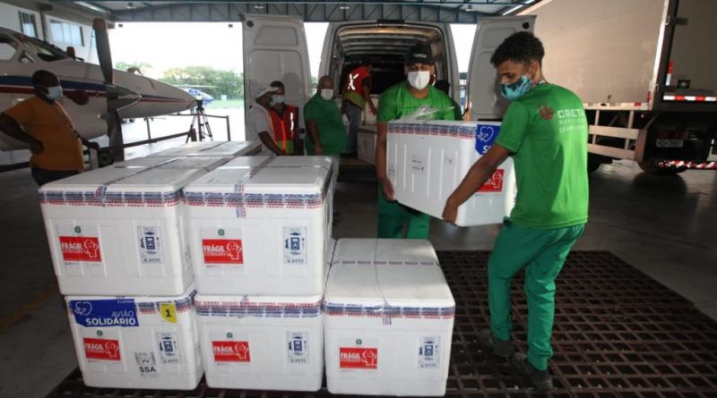 Ministério da Saúde envia 222.500 novas doses de vacinas contra covid-19 para a Bahia 1