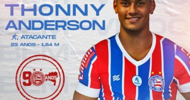 Bahia anuncia Thonny Anderson no limite para inscrição da Copa do Nordeste 3