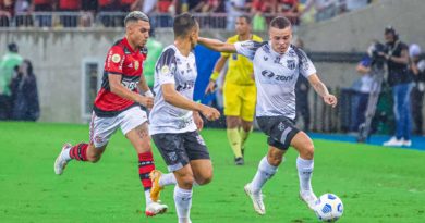 Flamengo vence o Ceará no Maracanã e adia titulo do Atlético-MG na rodada 1