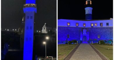 Monumentos de Salvador recebem iluminação especial em alusão ao Novembro Azul 1