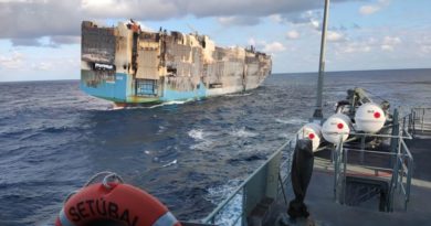 Navio com milhares de carros de luxo afunda no Oceano Atlântico 2