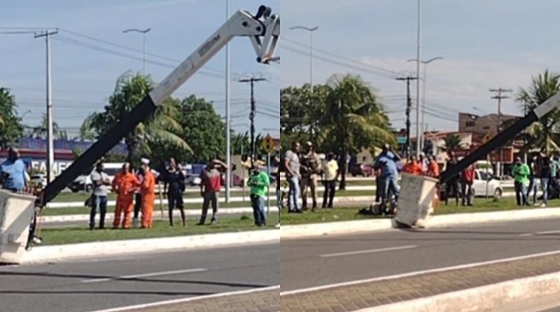 Operário morre após despencar de guindaste na principal Avenida de Camaçari 1