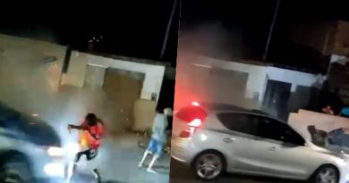 Dois homens são atropelados durante queima de espadas em Cruz das Almas; veja vídeo 1