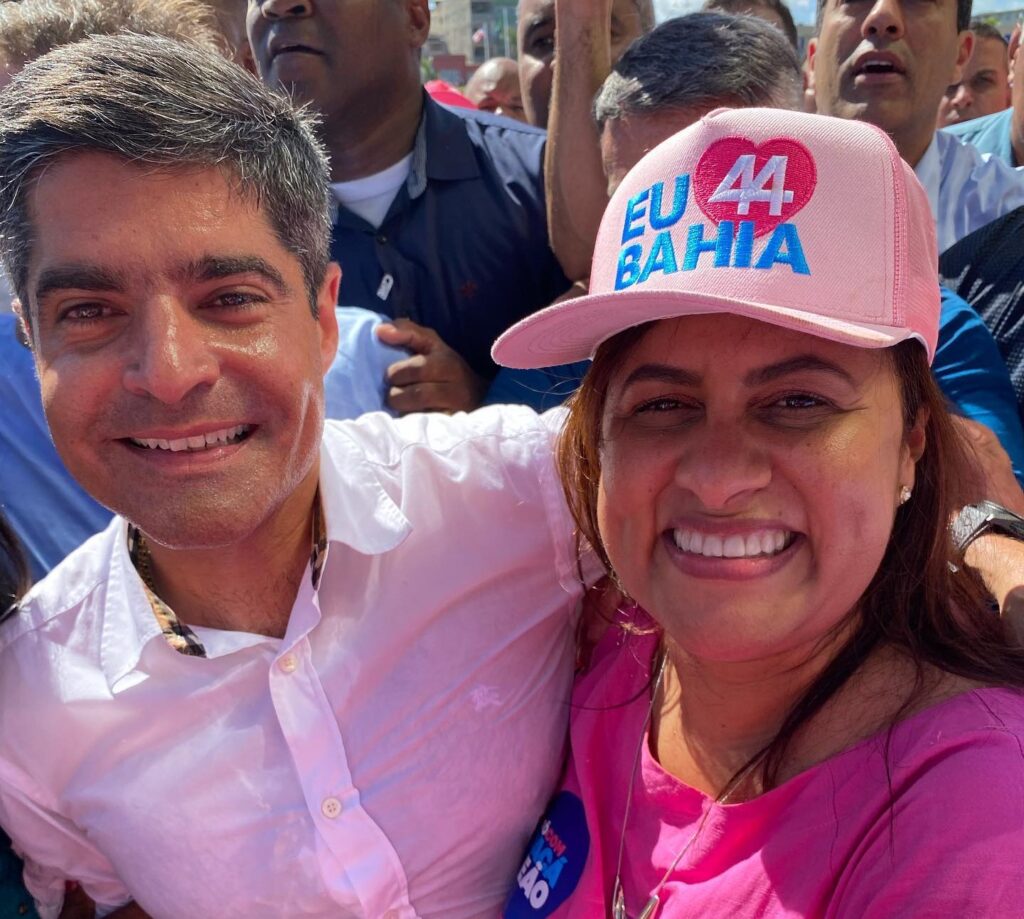 Kátia Oliveira e prefeito Dinha recepcionam ACM Neto em primeiro dia de campanha 1