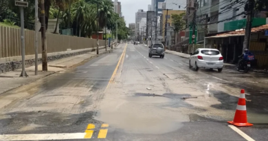 Salvador: Buraco reaparece na Av. Paulo VI e via é interditada para ônibus 5