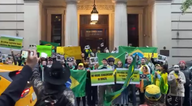 Ministros do STF são alvo de protestos em Nova York 1