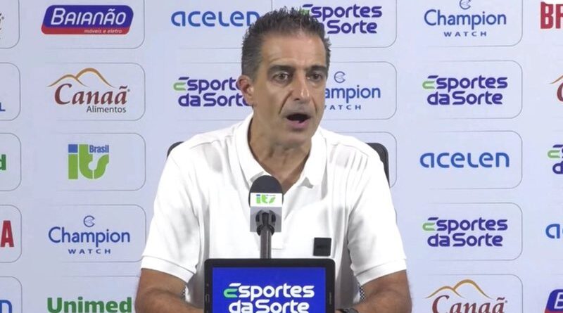 Técnico do Bahia briga com radialista na coletiva após derrota para o Botafogo; veja vídeo 9