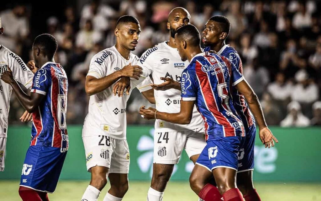 Em jogo morno, Santos e Bahia empatam no jogo de ida pelas oitavas da Copa do Brasil 1