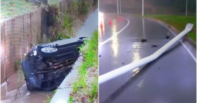 Motorista morre após carro bater em poste na Avenida Gal Costa 3