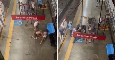 Torcedores do Bahia se envolvem em briga generalizada na estação de metrô 1