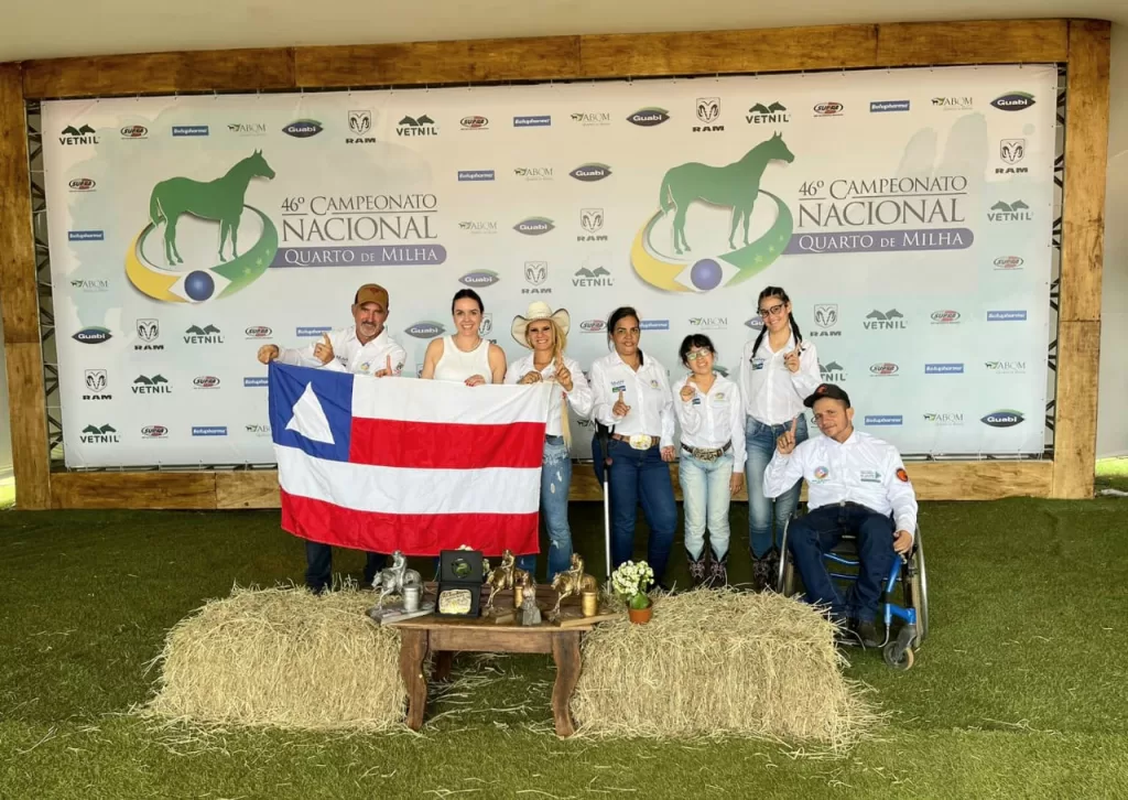 Pioneira no Nordeste, equipe de paratletas de Camaçari conquista títulos no Campeonato Nacional de Quarto de Milha