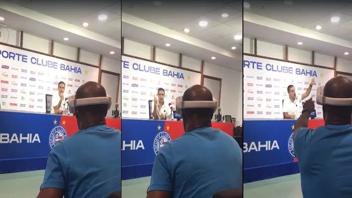 Discussão entre Renato Paiva e radialista marca coletiva pós-jogo do Bahia; veja vídeo 3