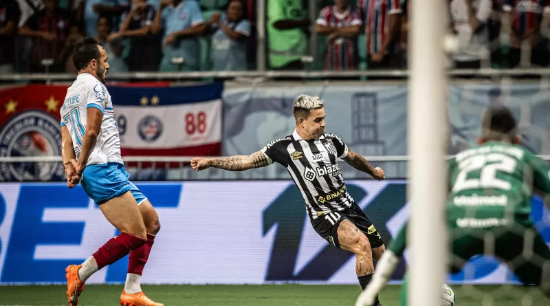 Com gol nos acréscimos, Bahia leva virada do Santos em mais um vacilo na Arena Fonte Nova