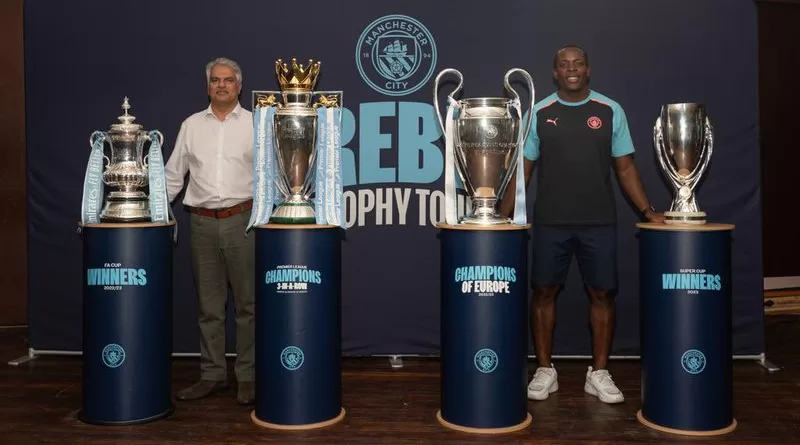 Grupo City exibirá troféus conquistados pelo Manchester no museu do Bahia na Fonte Nova