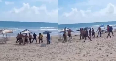 Torcidas organizadas de Atlético-MG e Vitória brigam na orla de Salvador