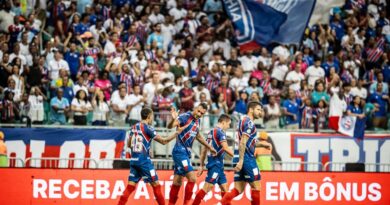 Inter marca no fim e arranca empate com o Bahia na Arena Fonte Nova