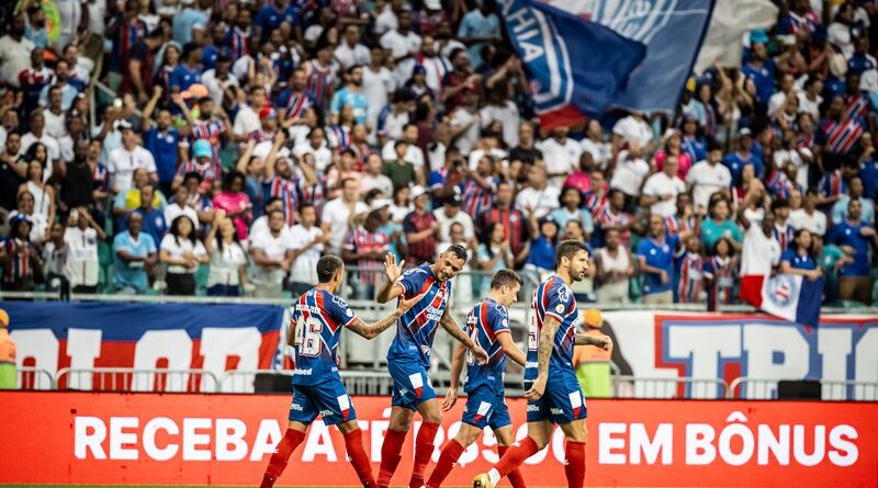 Inter marca no fim e arranca empate com o Bahia na Arena Fonte Nova