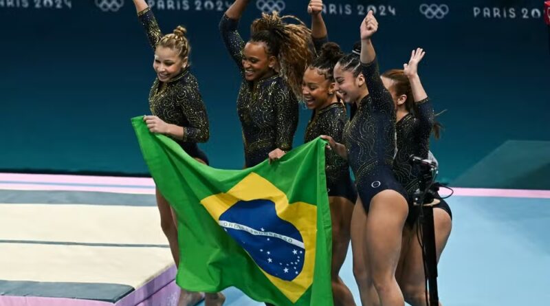 Olimpíadas 2024: Brasil é bronze na ginástica por equipes