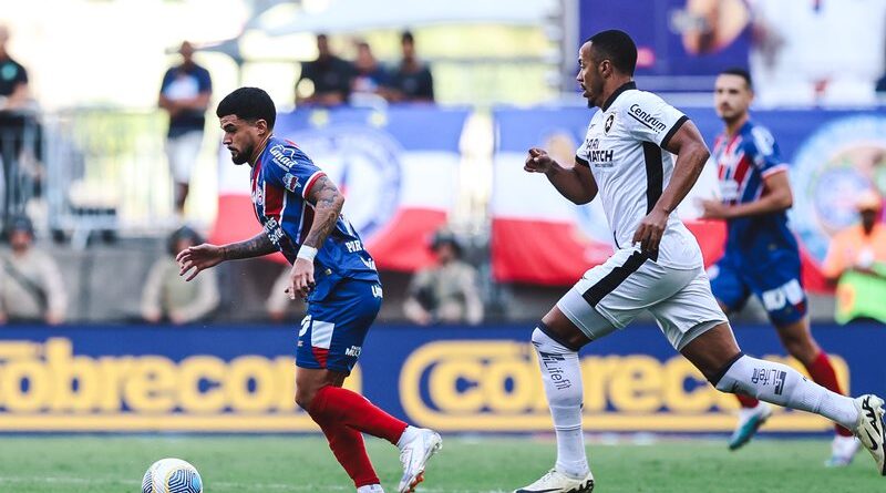 Bahia e Botafogo ficam no empate sem gols na Arena Fonte Nova