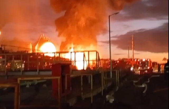 Explosão provoca incêndio na unidade da Braskem no Polo Petroquímico de Camaçari