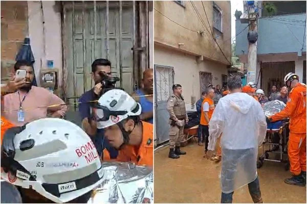 Mais uma vítima do soterramento no bairro da Saramandaia é resgatada pelo Corpo de Bombeiros