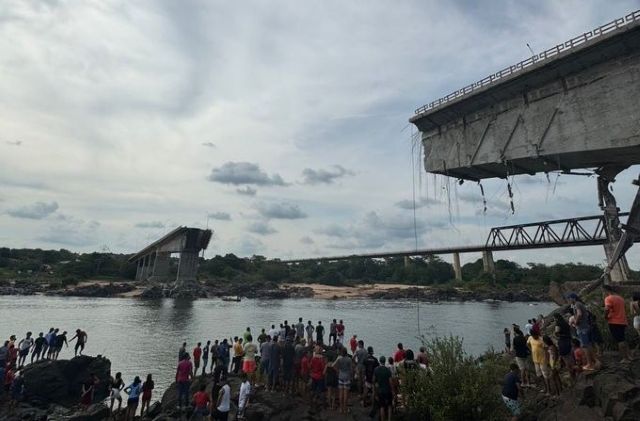 Ponte entre Tocantins e Maranhão desaba; há relatos de vítimas