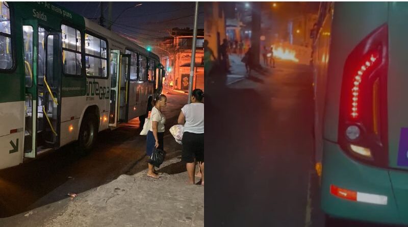 Manifestantes ateiam fogo na via e tomam chave de ônibus em Águas Claras 1