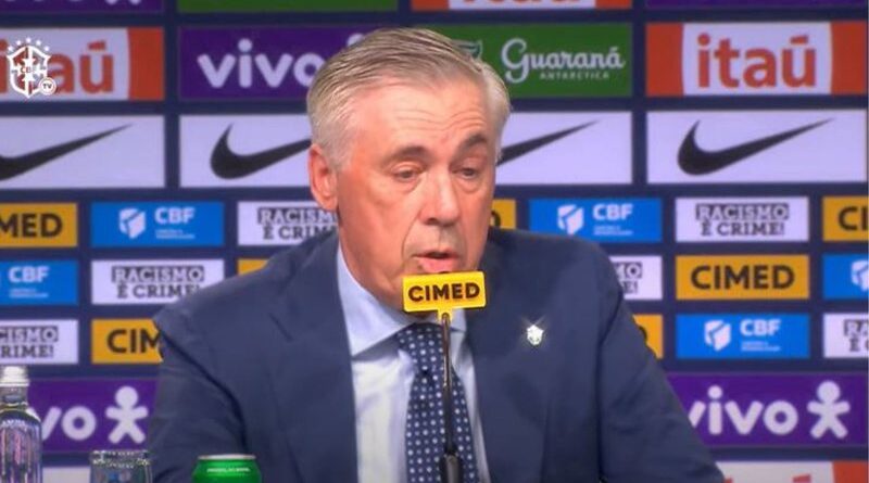 Ancelotti é apresentado como novo técnico da Seleção Brasileira e faz sua primeira convocação