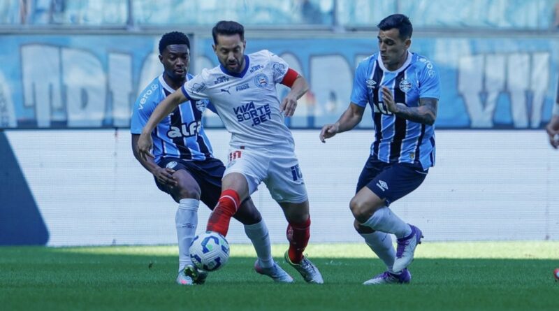 Bahia perde para o Grêmio com pênalti polêmico pelo Brasileirão