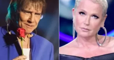 Roberto Carlos passou 2h no banho após abraçar Xuxa vestida de preto