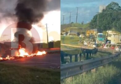 Moradores de Parafuso fecham estrada em protesto contra Agerba e empresa após suspensão de linha de ônibus