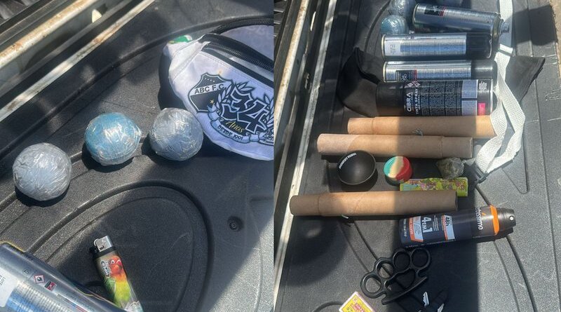 Integrantes da Bamor são flagrados com artefatos em ônibus na Suburbana