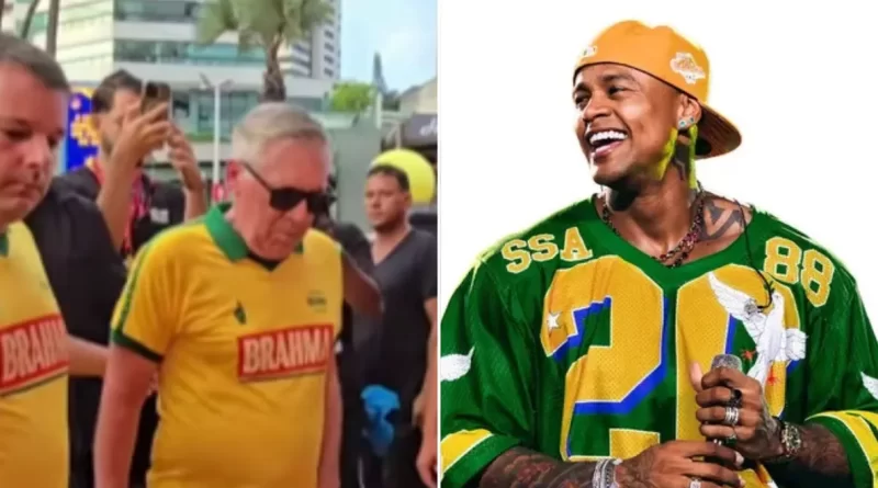 No Carnaval de Salvador, Léo Santana faz apelo a Carlo Ancelotti: “Coloca o Neymar na Seleção Brasileira”