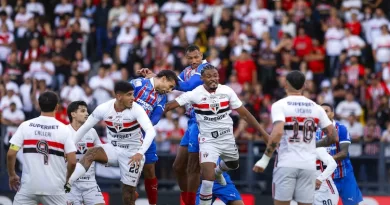 São Paulo e Bahia empatam em jogo movimentado em Bragança Paulista pelo Brasileirão