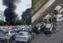 Colisão entre helicópteros deixa seis mortos e provoca incêndio em pátio de veículos no Rio de Janeiro