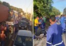 Acidente entre ônibus e caminhão deixa ao menos 19 feridos na Via Parafuso, em Camaçari