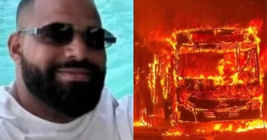 Ônibus é incendiado e transporte é suspenso em São Cristóvão após morte de trabalhador 1