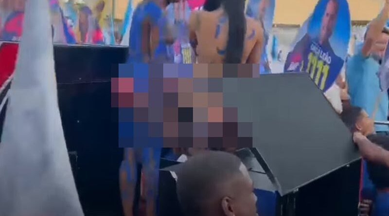 Mulheres seminuas em carreata ligada à campanha de Neto geram repercussão na Bahia
