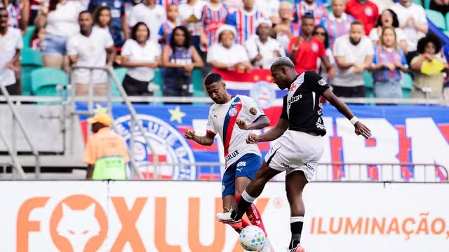 Bahia e Vasco ficam no 0 a 0 em jogo com quatro gols anulados na Fonte Nova