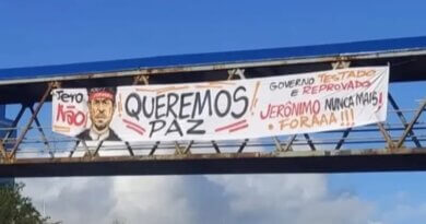 “Queremos paz”: faixa expõe clamor contra a violência em Salvador