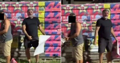 Gustavo Ferraz é flagrado colando cartazes do PT e faz gesto obsceno em Lauro de Freitas 3